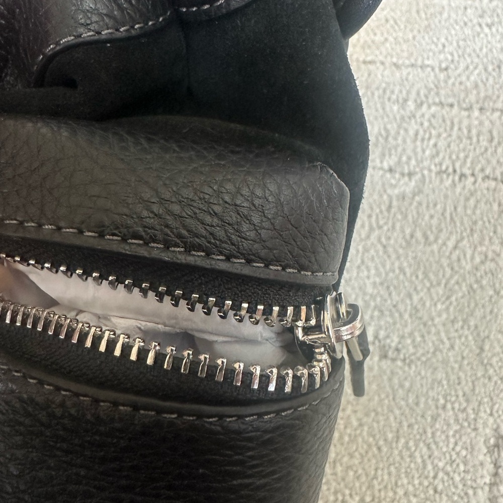 NWT Coach Sprint Sling Black Leather & Suede Mini Backpack - Picture 6 of 8